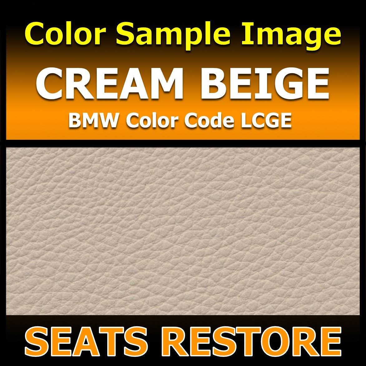 BMW CREAM BEIGE Leather Seat Color Repair TOUCH UP KITS Color