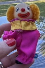 Dakin 1980 s Vintage Clip on Hugger Two faces Happy Sad Clown Doll 3 Figurine