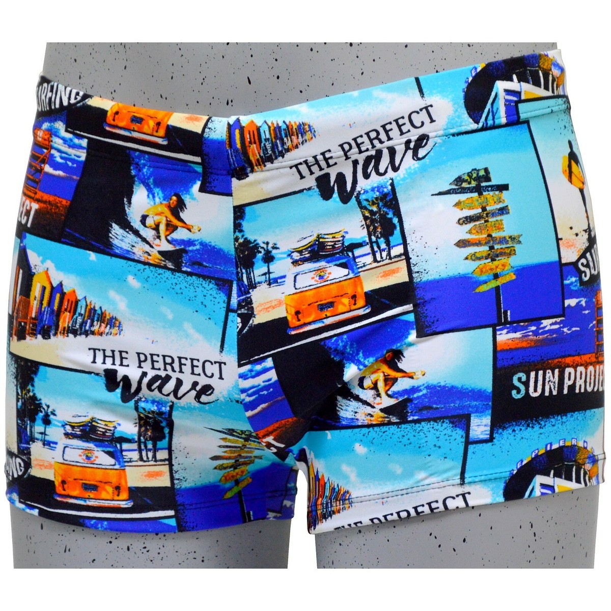 Boxer De Bain Homme SUN PROJECT - Noir, Taille Unique, 82% Polyamide 18% élasthane, Neuf Avec étiquettes