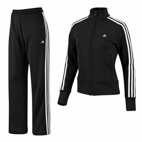 Adidas Ess 3S Mujer Chándal de Traje Chandal Juvenil Chaqueta Pantalón |  eBay
