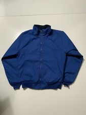 Vintage Red Kap Fleece Lined Blue Zip Workwear Mechanic Work Jacket Sz. S
