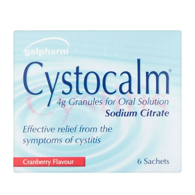 Cystocalm 4g Cystitis Relief UTI Bladder Infection Sodium Citrate 6