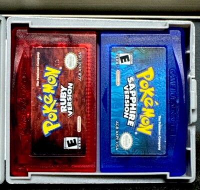 Pokemon Ruby + Sapphire Version (Nintendo GameBoy Advance, GBA) Authentic games