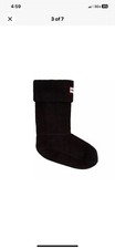 Kids Hunter Socks Black Fleece Rain Boot Socks Size Large