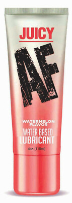 Little Genie Juicy AF Water Based Flavored Personal Lubricant, Watermelon, 4 oz
