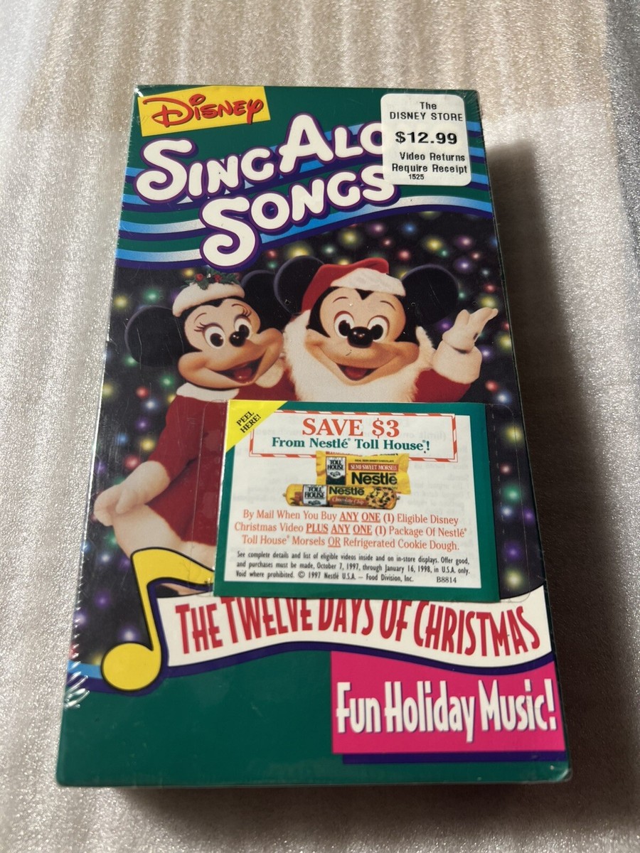 DISNEY Sing Along Songs The Twelve Days of Christmas VHS