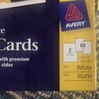 Avery Note Cards 8315  4.25x5.5" Matte White 60/Pack W/ Envelopes Open Box — photo 3