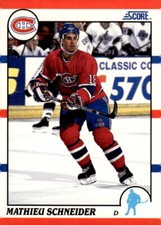 1990-91 Score American #127 Mathieu Schneider