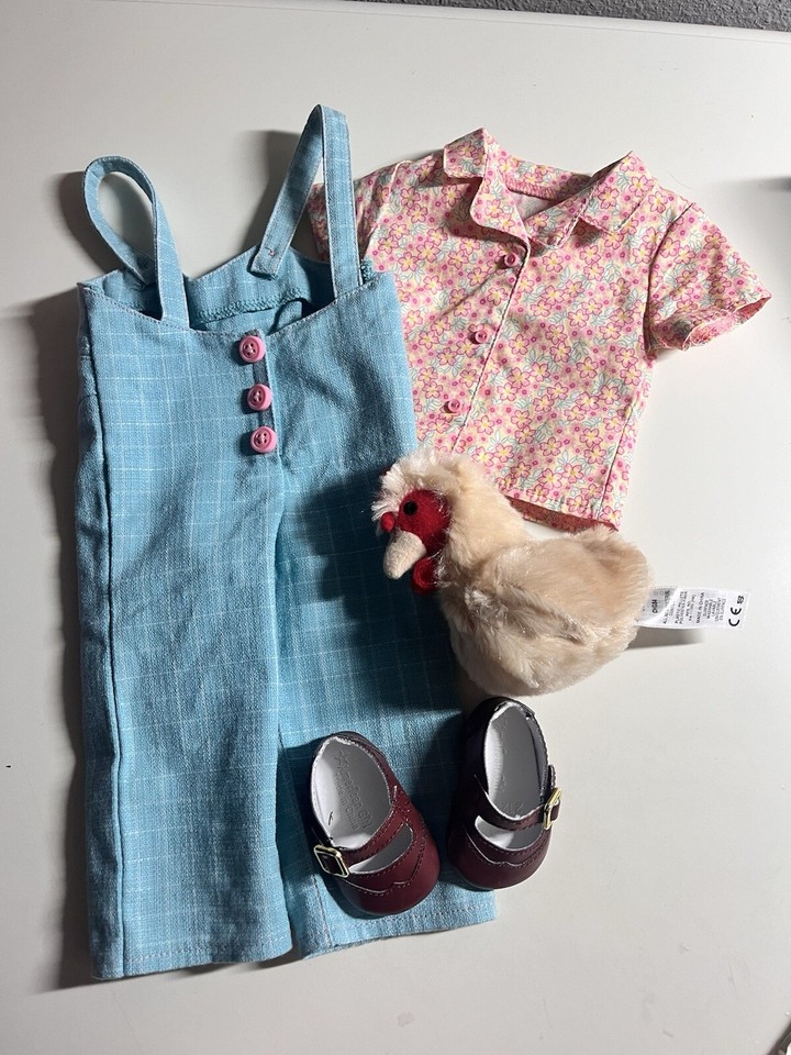 Retired AMERICAN GIRL DOLL KIT'S CHICKEN KEEPING OUTFIT Complete RARE HTF eBay