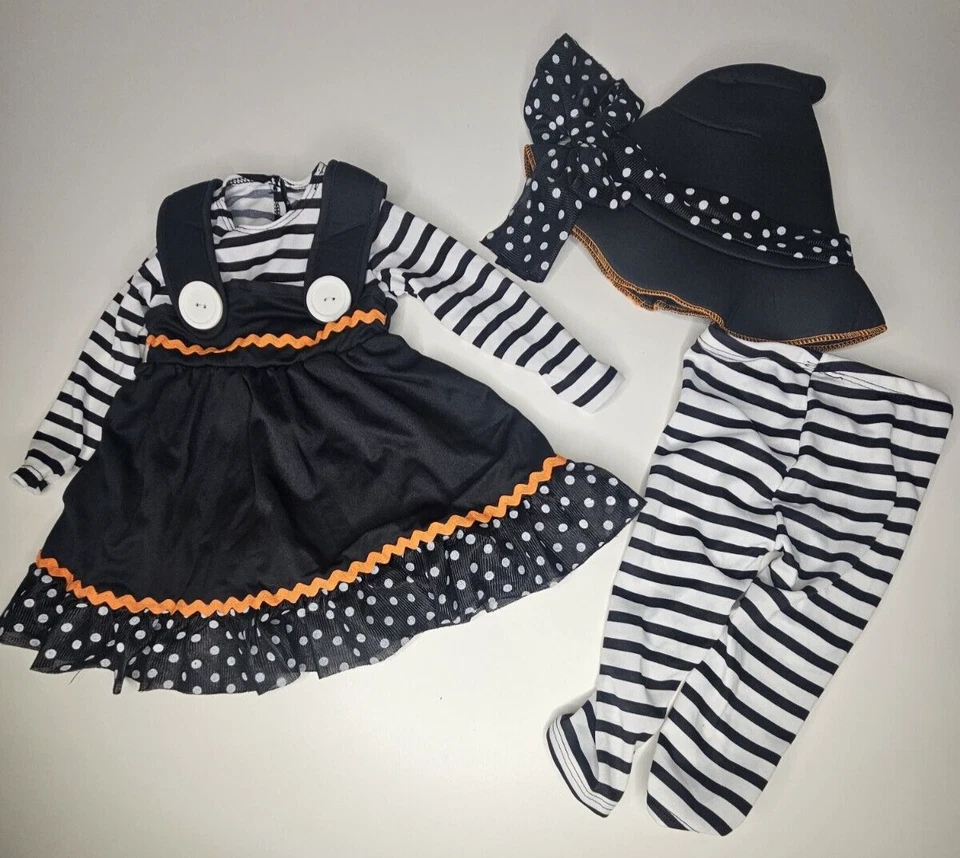 Crafty Lil' ведьма костюм для Хэллоуина - младенца 6 до 12 месяцев - платье шляпа брюки - Изображение 2 из 4