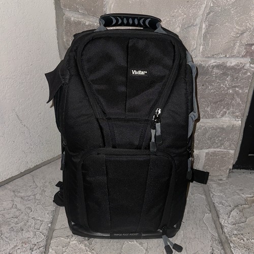 Vivitar DSLR Camera/Camcorder Bag Backpack Holder Carrying Case - Picture 1 of 15