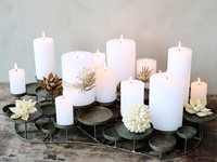 Xxl Kerzenhalter FüR 30 Kerzen Kerzenleuchter Adventskranz Deko Shabby Vintage