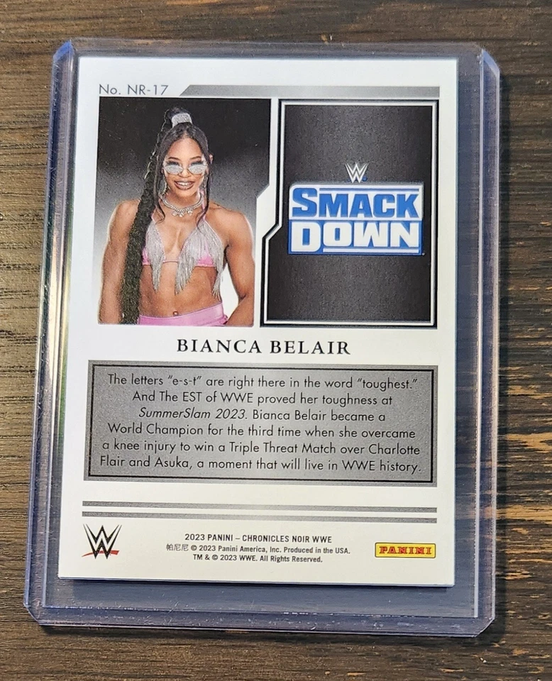 2023 Chronicles WWE Bianca Blair Noir #/99 Smack Down - Image 2 of 2