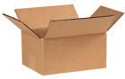 100 8x6x4 Corrugated Shipping Boxes Cardboard Packing Shipping Mailing Moving