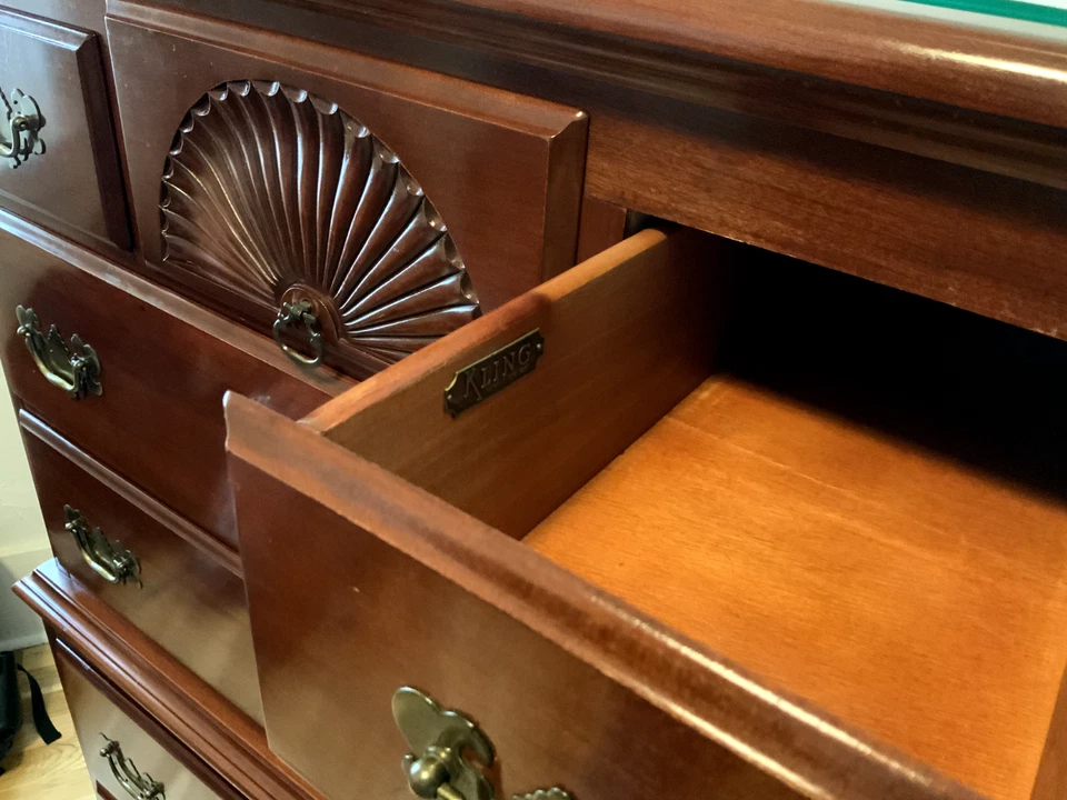 Винтажный антикварный вишневый комод Kling - Изображение 4 из 4