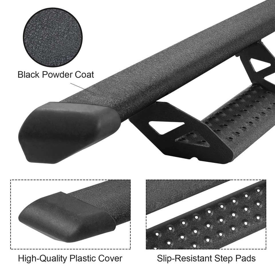 For 2005-2023 Toyota Tacoma Extended Cab 3" Hoop Bar Running Board Bar Side Step - Image 4 of 4