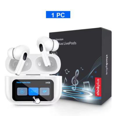 thinkplus LivePods Noise-Cancelling Wireless Earbuds - White