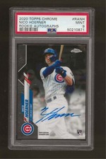 2020 Topps Chrome Rookie Autographs Nico Hoerner PSA 9 MINT Auto RC Cubs