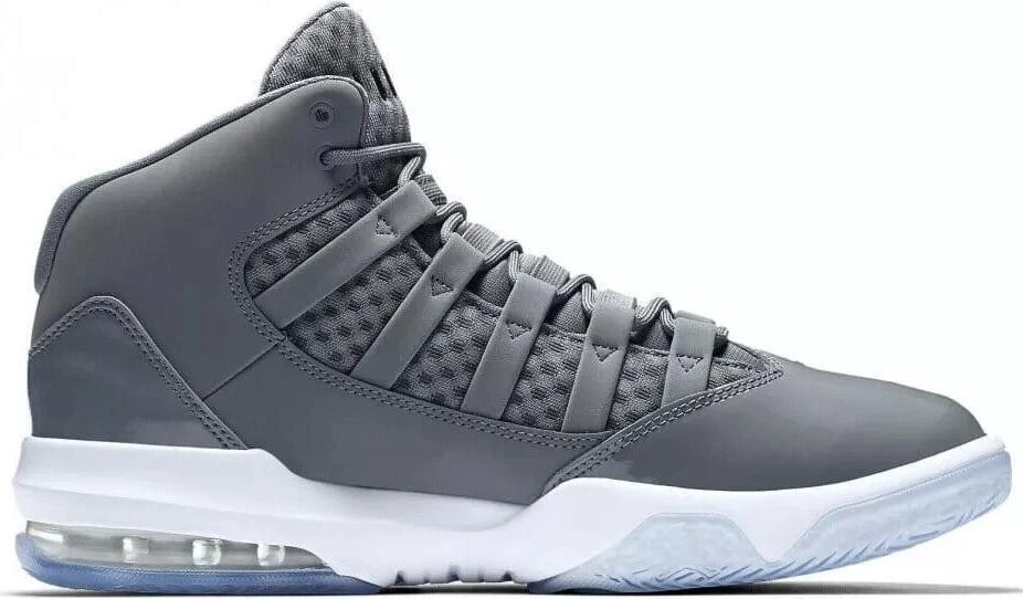 Jordan Max Aura Cool Grey White Gum Basketball Shoes AQ9084-012 Mens Size 12 Nike Air Jordan Max Aura Cool Grey Basketball Sneakers Men main image 3