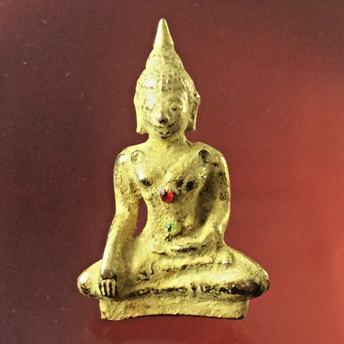 Phra Chiang Saen Buddha Statue Ancient Northern Art Thai Charm Amulet Talisman - Picture 6 of 9