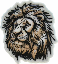 Lion Patch - 3.5x4 inch - P7598