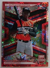 2023 Panini Elite Extra Edition Joan Martinez Red Fireworks FOTL 1/5 #188 DPL