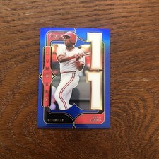 barry larkin 2025 Panini Select Numbers Blue Prizm Parallel #d 27/49