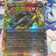 Magic: The Gathering Spider-Man Noir Marvel's Spider-Man Foil Borderless 4/4