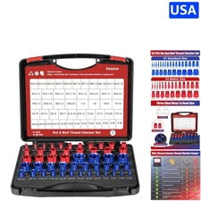 Versatile Thread Checker: 50Pcs Set for Accurate Measurement of Nuts and Bolts