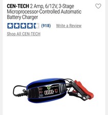 Centech 2 Amo 6/12V, 3 Stage Automatic Battery Charger!