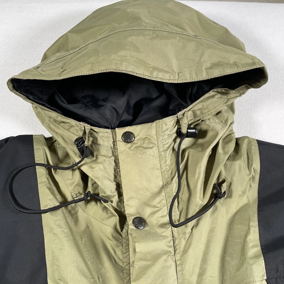 Chaqueta The North Face Gore Tex Para Hombres XL Verde Negra Con Capucha Parka Exterior Foto 4 de 4