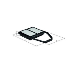 Mahle Air Filter LX1562 fits Honda Civic Stream - Genuine Part