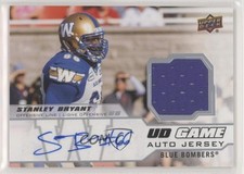 2020 Upper Deck CFL UD Game Jersey Auto Stanley Bryant #GJA-SB Auto b9t