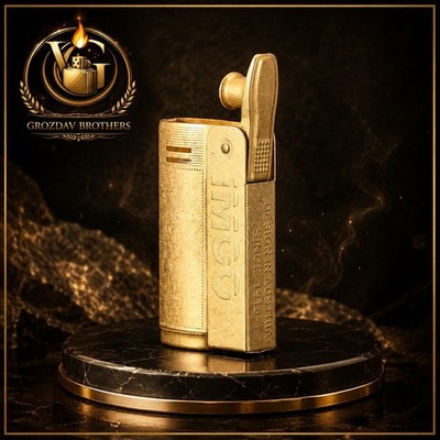   Vintage IMCO Kerosene Lighter Refillable Windproof Brass Trench Gift   EDC Zi