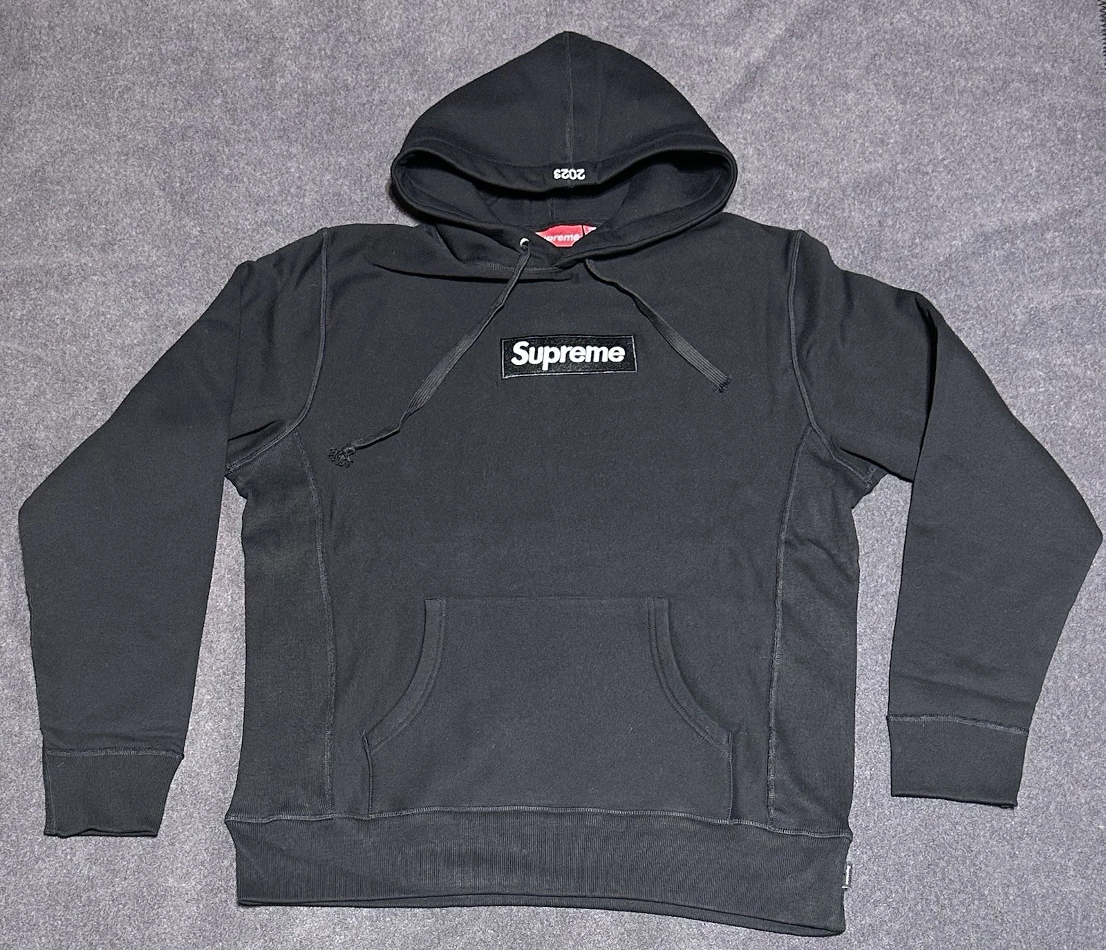Sweat à capuche logo Supreme Box XL noir