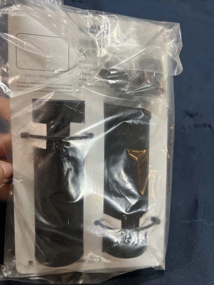 NEW Sunlite Bicycle Foam Handlebar Grips 125mm Black Pair ATB CRUISER 7/8” - Image 3 of 4