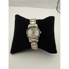 Kim Rogers - Silver  Tone Watch - Faceted Bezel - New Battery