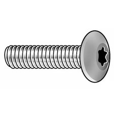UPC 040000000082 product image for Tamper-Pruf Screws 400080 #8-32 X 1/2 In Torx Button Machine Screw, Zinc Plated | upcitemdb.com