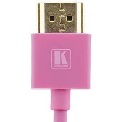 Kramer C-HM/HM/PICO/PK-10 10 Foot Ultra Slim High Speed HDMI Cable Pink