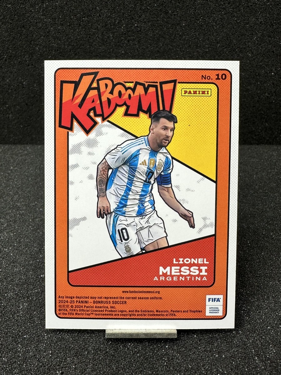 緊急値下げ！Panini Kaboom！Messi メッシ Lionel Messi 2023 Donruss #1 Kaboom! - Gold /10 Price Guide