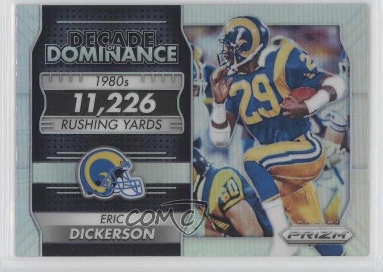 2016 Panini Prizm Decade of Dominance Silver Prizm Eric Dickerson #6 HOF 0a1