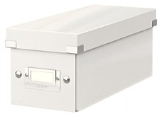 Leitz Storage Box, White, Click and Store Range, 60410001 White CD CD