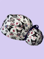 Kawaii Inspired Scrub Cap Cotton Or Satin Lined Scrub Cap Ponytail Scrub Hat