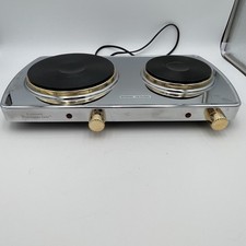 Command Performance Gold MK-307F Double Burner Electric Hot Plate 1500W Cooktop