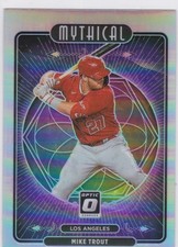 MIKE TROUT Optic #M9 MYTHICAL INSERT CARD Los Angeles Angels PRIZM VARIATION!