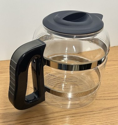 Schott Duran Glass 4 Qt Distiller Carafe w/Handle & Lid Germany