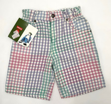 Vintage 90s Little Levi s Pastel Gingham Check Shorts Multicolor Girls Size 6