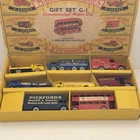 Matchbox Lesney G-1 Commercial Motor Gift Set COMPLETE w/ Box Tate & Lyle BP Bus