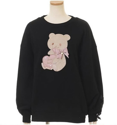 Liz Lisa - Teddy Bear Sweater - Black - NWT - Black - One Size