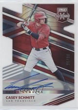 2020 Panini Elite Extra Edition 25/38 Casey Schmitt #49 Auto 4l3